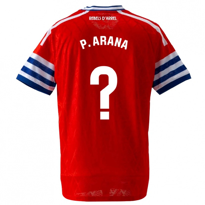 Danxen Kinder Paula Arana Montes #0 Königsblau Rot Auswärtstrikot Trikot 2026/27 T-Shirt Österreich