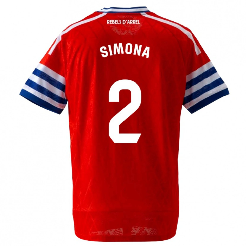Danxen Kinder Estefanía Botero Granda #2 Königsblau Rot Auswärtstrikot Trikot 2026/27 T-Shirt Österreich