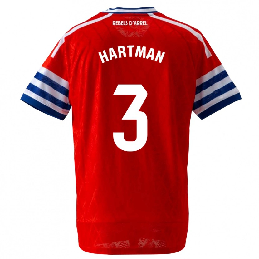 Danxen Kinder Quilindschy Hartman #3 Königsblau Rot Auswärtstrikot Trikot 2026/27 T-Shirt Österreich