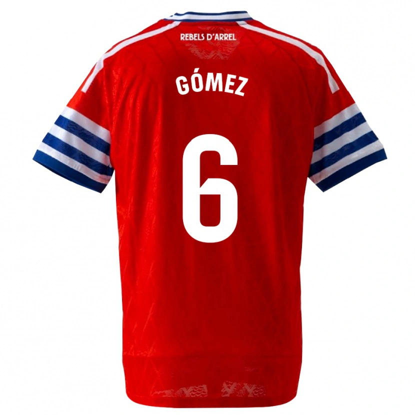Danxen Kinder Ferran Gómez #6 Königsblau Rot Auswärtstrikot Trikot 2026/27 T-Shirt Österreich