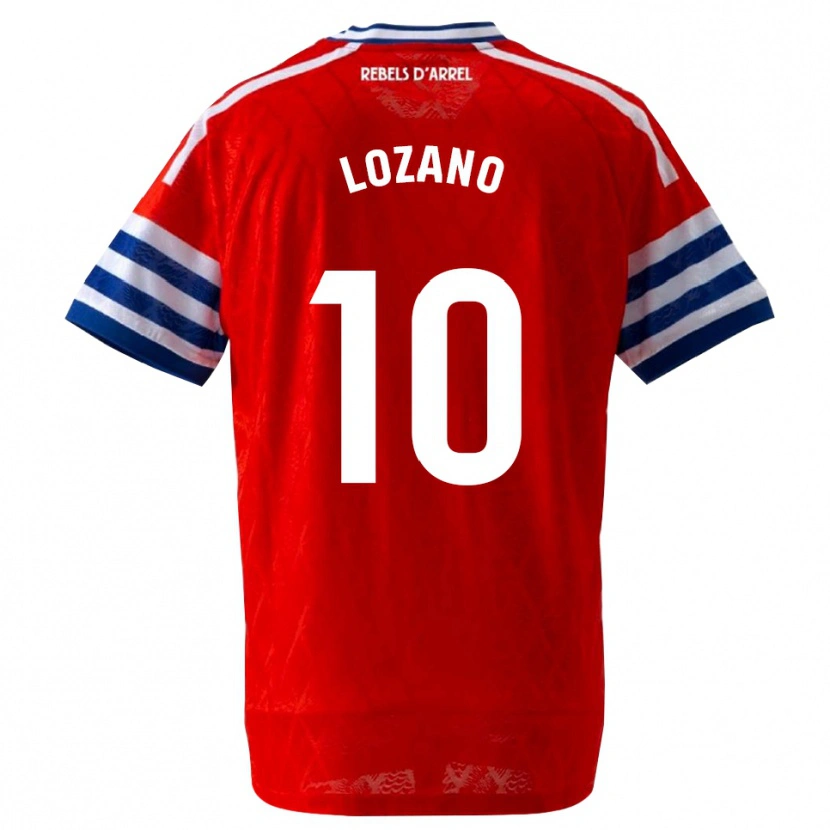 Danxen Kinder Pol Lozano #10 Königsblau Rot Auswärtstrikot Trikot 2026/27 T-Shirt Österreich
