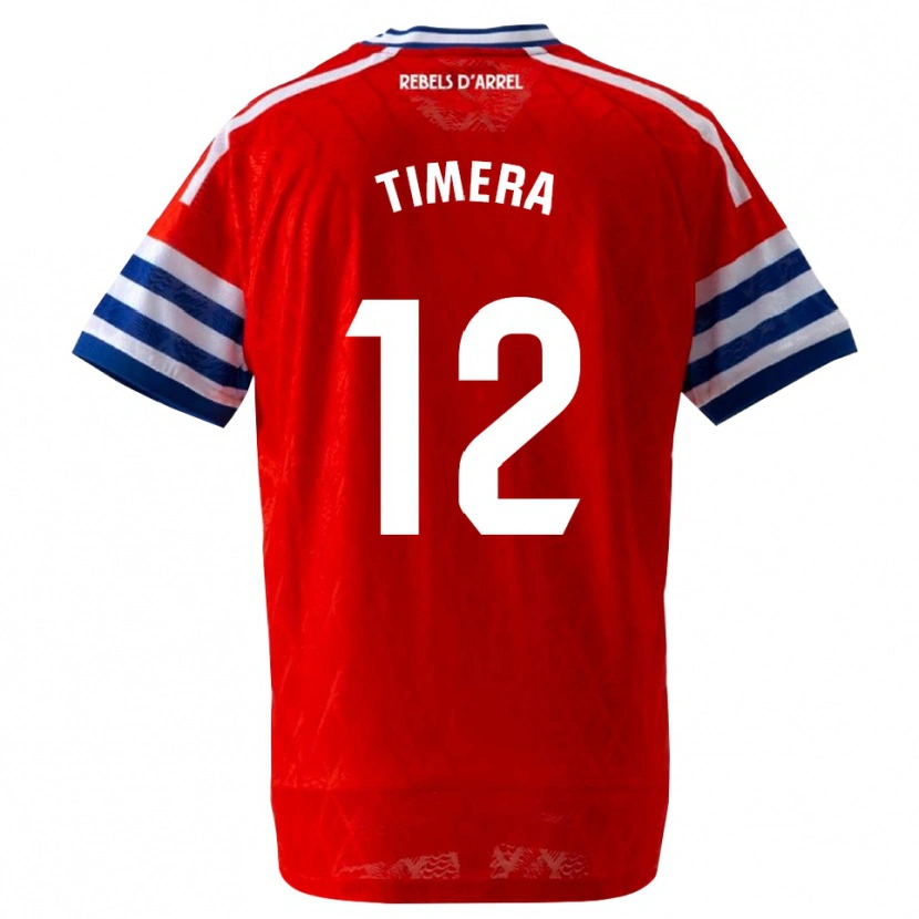 Danxen Kinder Adama Timera #12 Königsblau Rot Auswärtstrikot Trikot 2026/27 T-Shirt Österreich