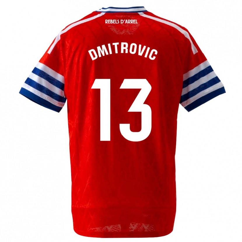 Danxen Kinder Marko Dmitrovic #13 Königsblau Rot Auswärtstrikot Trikot 2026/27 T-Shirt Österreich