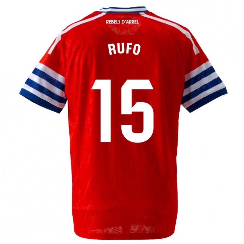 Danxen Kinder Xavi Rufo #15 Königsblau Rot Auswärtstrikot Trikot 2026/27 T-Shirt Österreich
