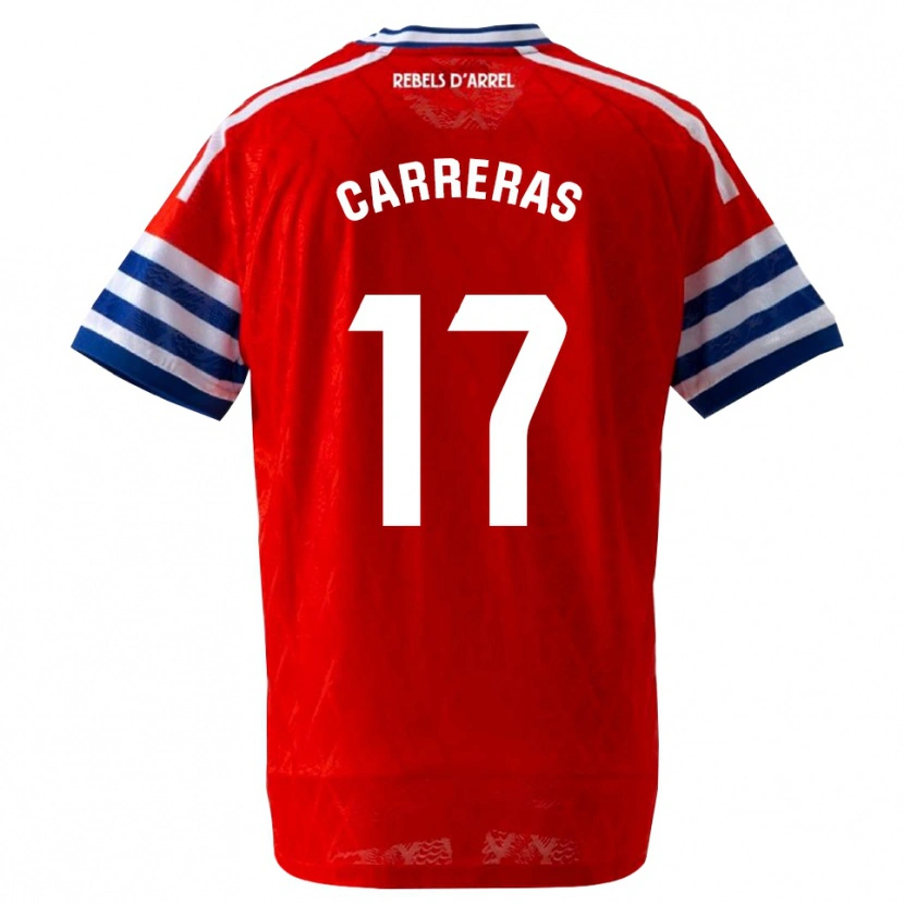 Danxen Kinder Jofre Carreras #17 Königsblau Rot Auswärtstrikot Trikot 2026/27 T-Shirt Österreich