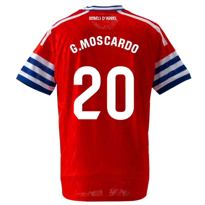 Danxen Kinder Gabriel Moscardo #20 Königsblau Rot Auswärtstrikot Trikot 2026/27 T-Shirt Österreich