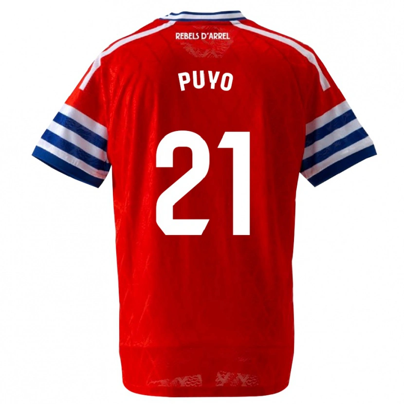 Danxen Kinder Samuel Puyo #21 Königsblau Rot Auswärtstrikot Trikot 2026/27 T-Shirt Österreich