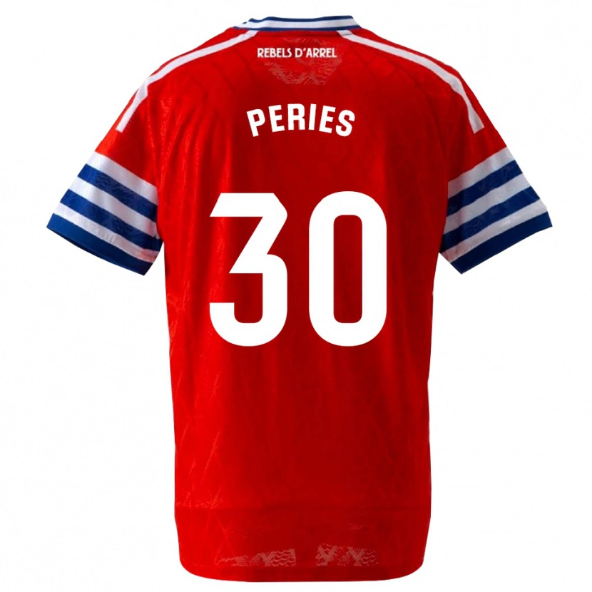 Danxen Kinder Jan Peries #30 Königsblau Rot Auswärtstrikot Trikot 2026/27 T-Shirt Österreich
