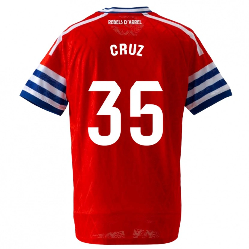 Danxen Kinder Denis Cruz #35 Königsblau Rot Auswärtstrikot Trikot 2026/27 T-Shirt Österreich