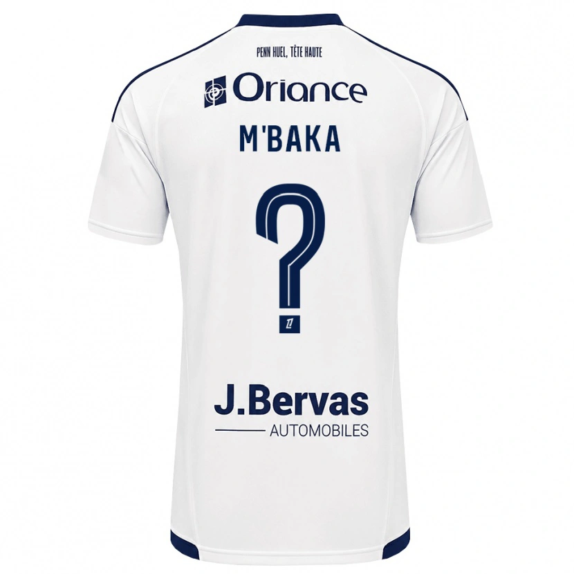 Danxen Kinder Sacha M'baka #0 Marineweiß Auswärtstrikot Trikot 2026/27 T-Shirt Österreich