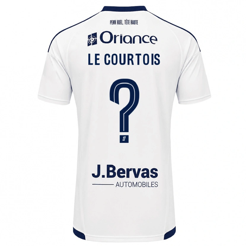 Danxen Kinder Loan Le Courtois #0 Marineweiß Auswärtstrikot Trikot 2026/27 T-Shirt Österreich