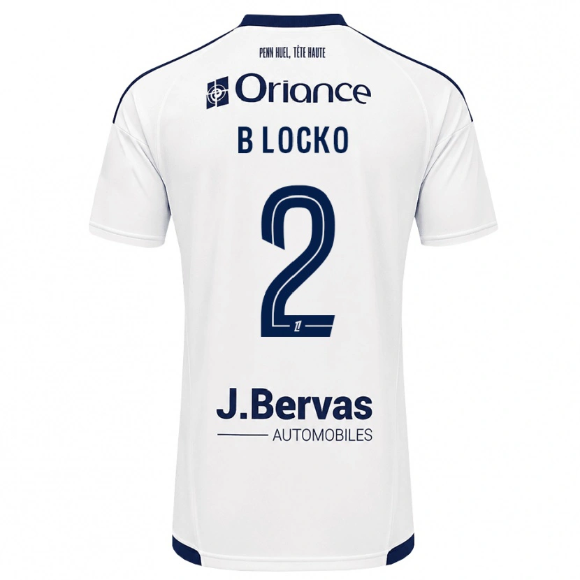 Danxen Kinder Bradley Locko #2 Marineweiß Auswärtstrikot Trikot 2026/27 T-Shirt Österreich