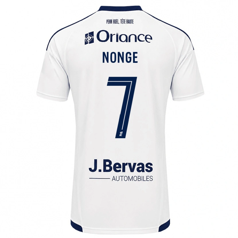 Danxen Kinder Joseph Nonge #7 Marineweiß Auswärtstrikot Trikot 2026/27 T-Shirt Österreich
