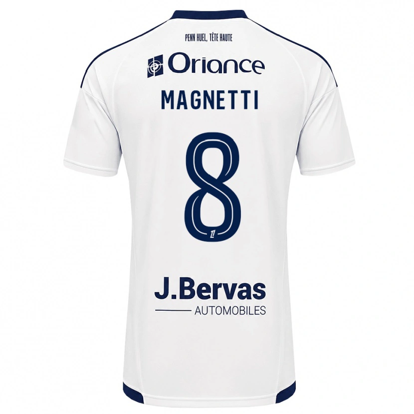 Danxen Kinder Hugo Magnetti #8 Marineweiß Auswärtstrikot Trikot 2026/27 T-Shirt Österreich