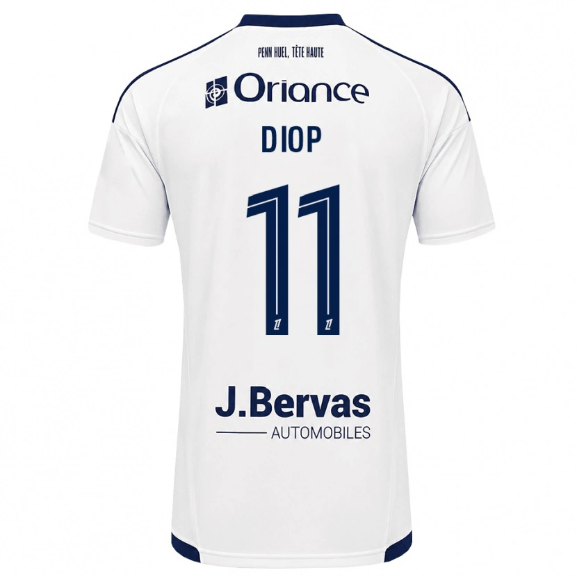 Danxen Kinder Samba Diop #11 Marineweiß Auswärtstrikot Trikot 2026/27 T-Shirt Österreich