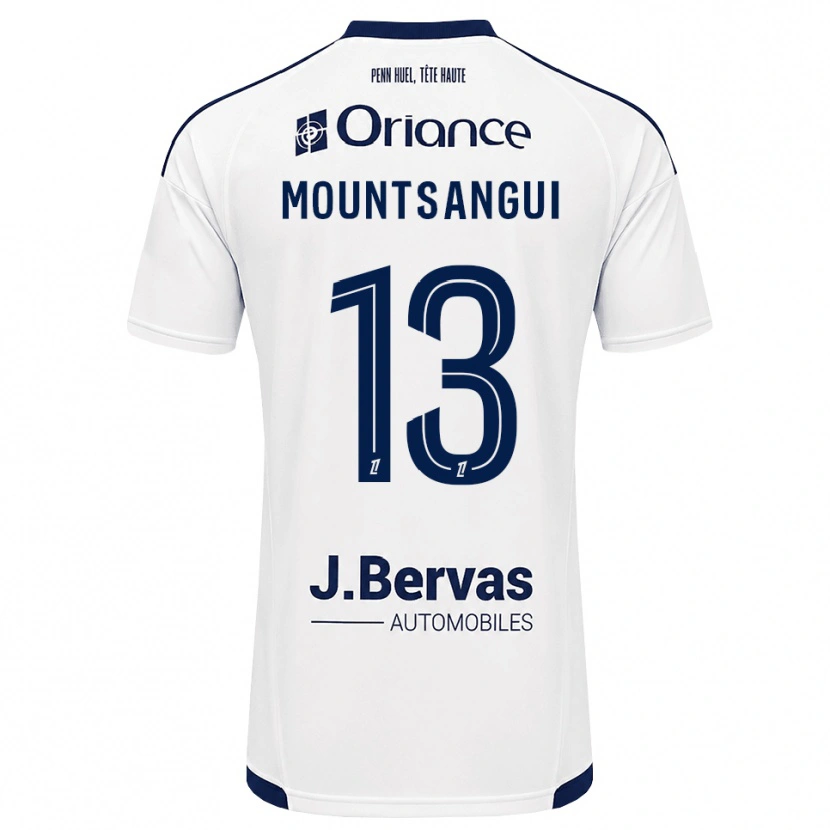Danxen Kinder Warren Mountsangui #13 Marineweiß Auswärtstrikot Trikot 2026/27 T-Shirt Österreich