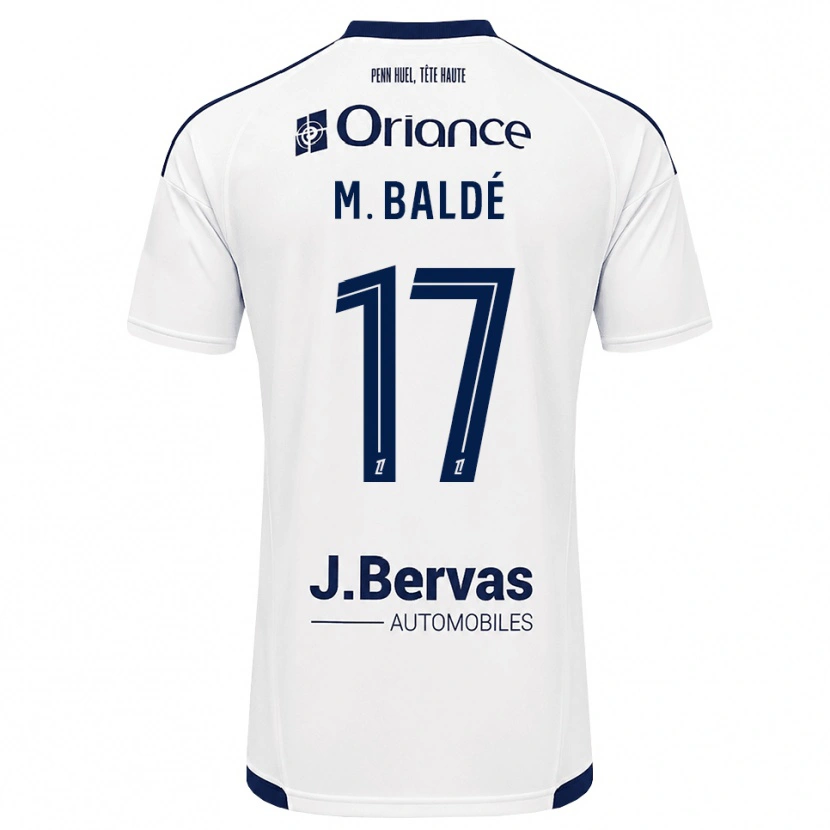 Danxen Kinder Mama Baldé #17 Marineweiß Auswärtstrikot Trikot 2026/27 T-Shirt Österreich