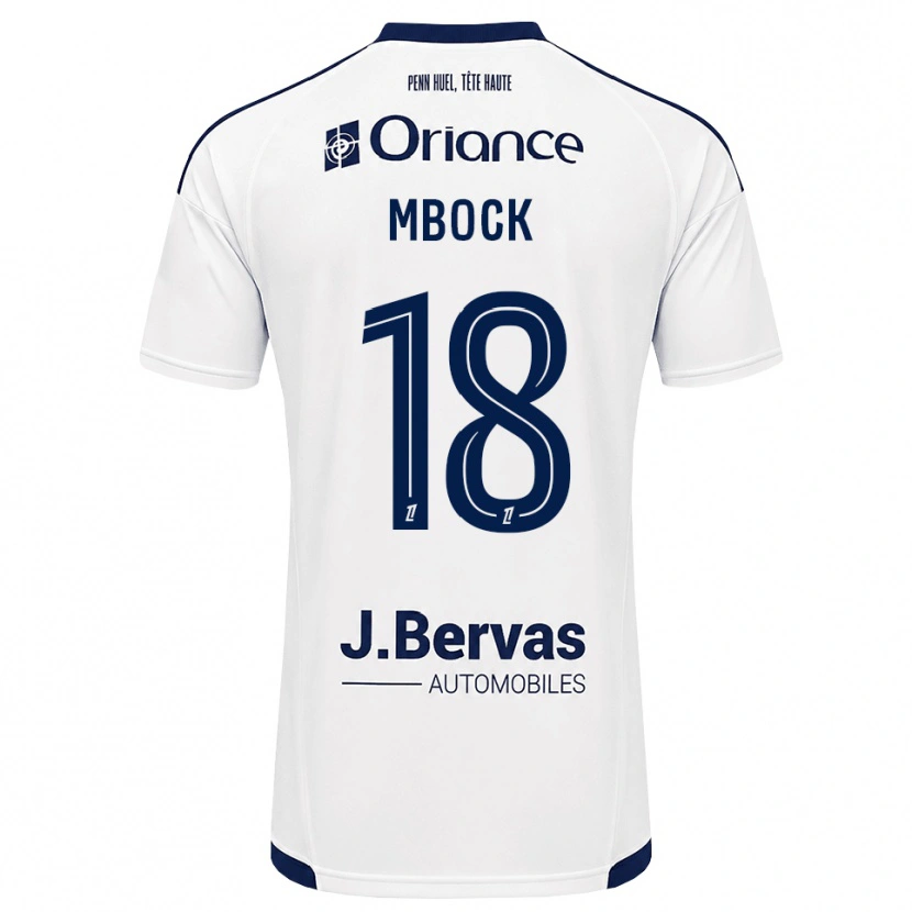 Danxen Kinder Hianga'a Mbock #18 Marineweiß Auswärtstrikot Trikot 2026/27 T-Shirt Österreich