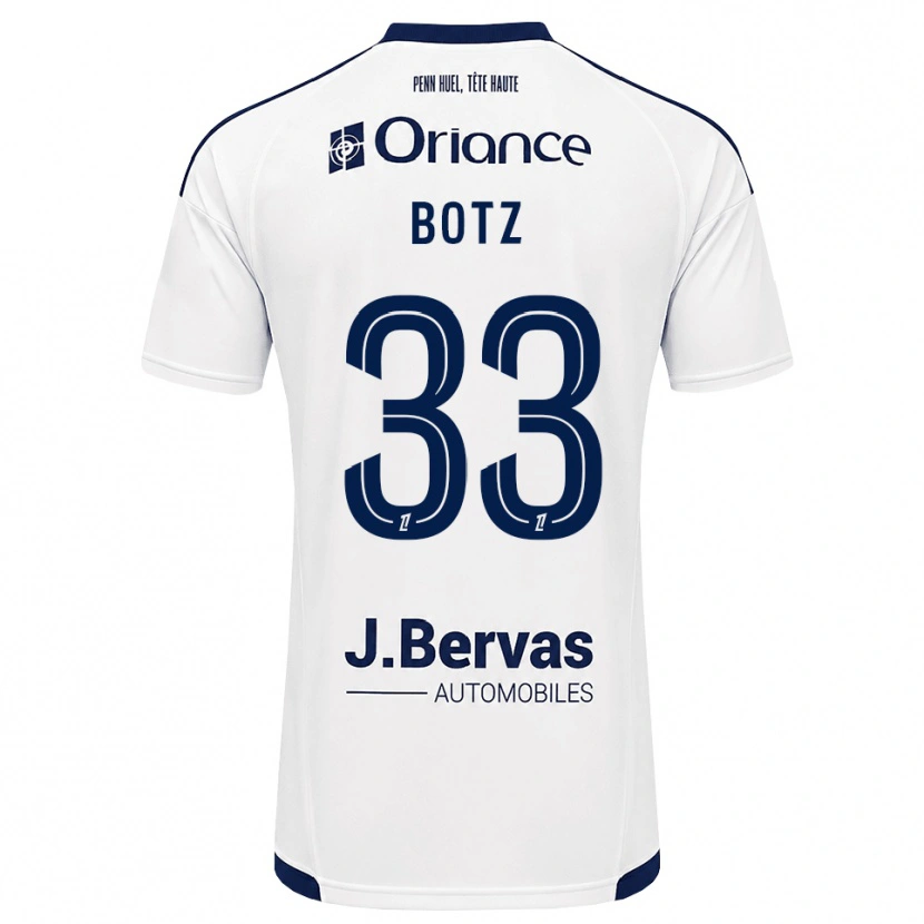 Danxen Kinder Léo Botz #33 Marineweiß Auswärtstrikot Trikot 2026/27 T-Shirt Österreich
