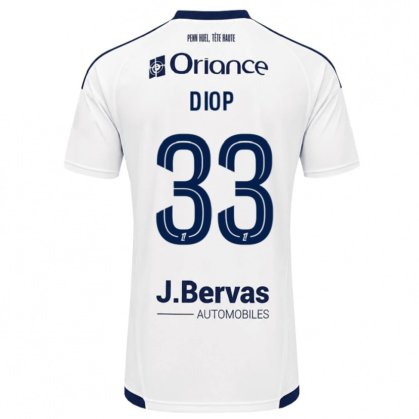 Danxen Kinder Saliou Diop #33 Marineweiß Auswärtstrikot Trikot 2026/27 T-Shirt Österreich