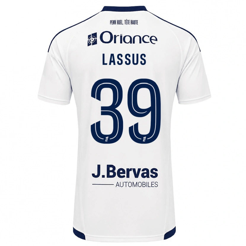 Danxen Kinder Axel Lassus #39 Marineweiß Auswärtstrikot Trikot 2026/27 T-Shirt Österreich