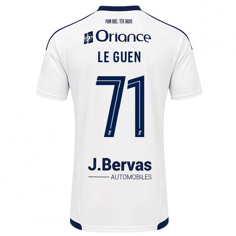 Danxen Kinder Raphaël Le Guen #71 Marineweiß Auswärtstrikot Trikot 2026/27 T-Shirt Österreich