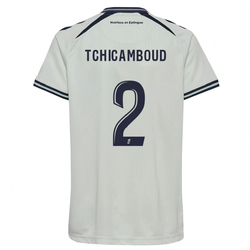 Danxen Kinder Steed Tchicamboud #2 Mitternachtsblau Weiß Auswärtstrikot Trikot 2026/27 T-Shirt Österreich