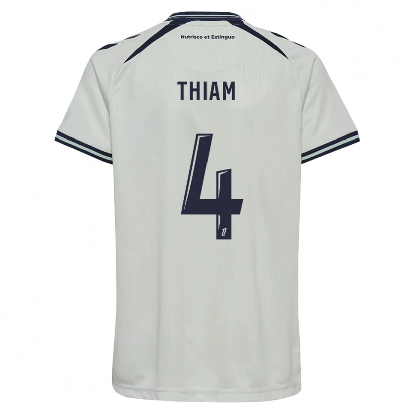Danxen Kinder Tidjani Thiam #4 Mitternachtsblau Weiß Auswärtstrikot Trikot 2026/27 T-Shirt Österreich