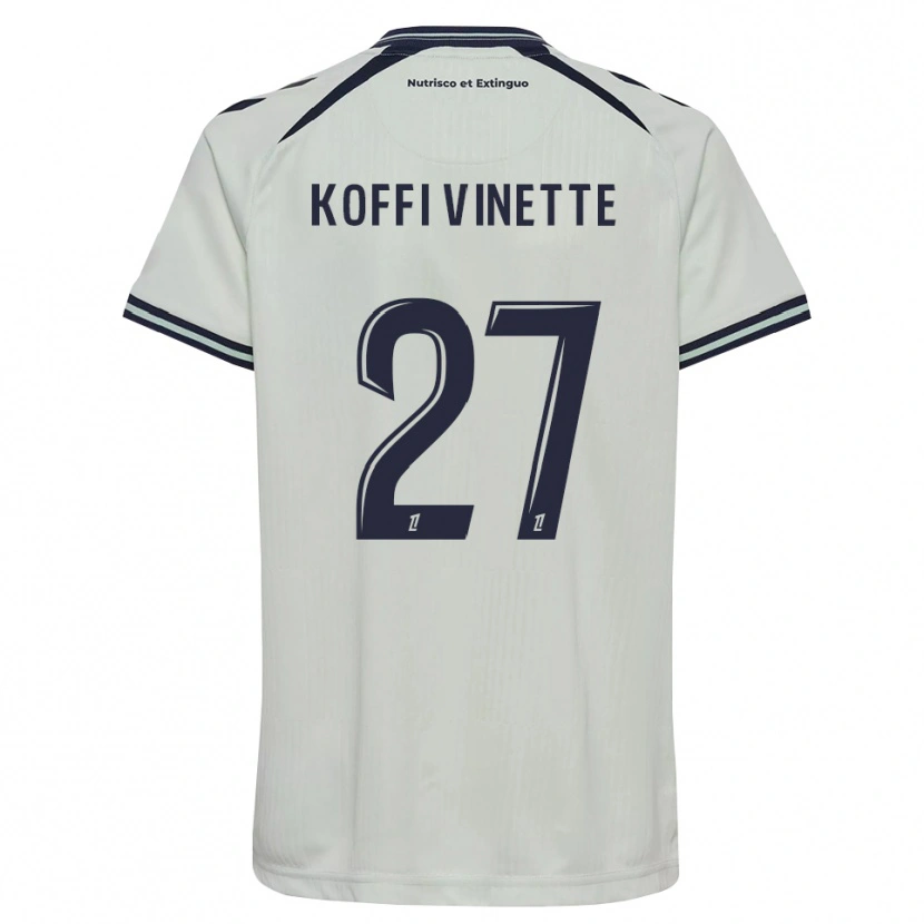 Danxen Kinder Enzo Koffi #27 Mitternachtsblau Weiß Auswärtstrikot Trikot 2026/27 T-Shirt Österreich
