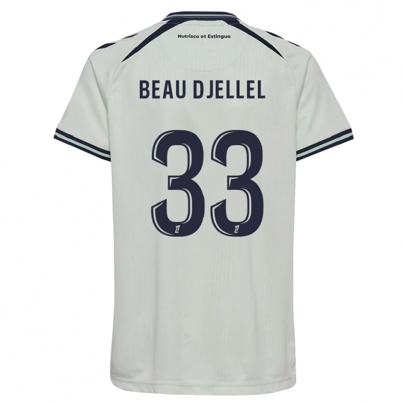 Danxen Kinder Yanis Beau Djellel #33 Mitternachtsblau Weiß Auswärtstrikot Trikot 2026/27 T-Shirt Österreich