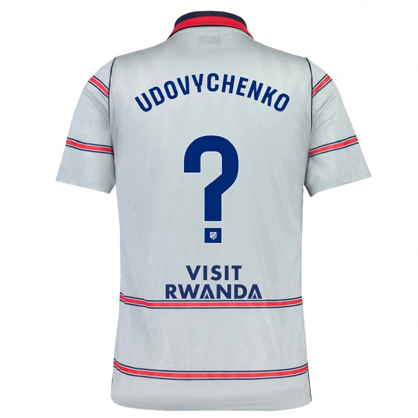 Danxen Kinder Glib Udovychenko #0 Grau Rot Marineblau Ausweichtrikot Trikot 2026/27 T-Shirt Österreich