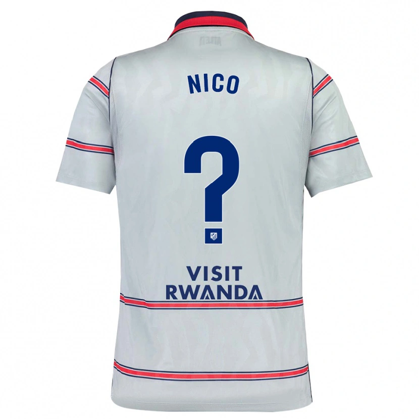 Danxen Kinder Nico Fernández #0 Grau Rot Marineblau Ausweichtrikot Trikot 2026/27 T-Shirt Österreich
