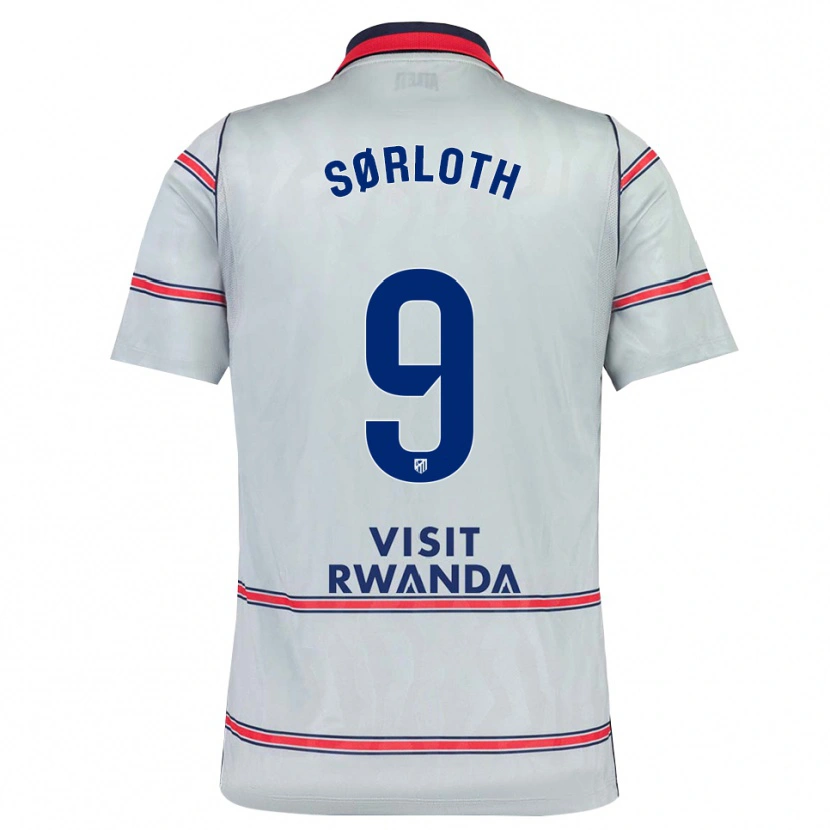 Danxen Kinder Alexander Sørloth #9 Grau Rot Marineblau Ausweichtrikot Trikot 2026/27 T-Shirt Österreich