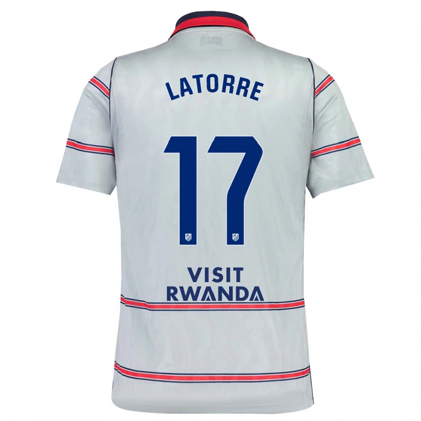 Danxen Kinder Barbara Latorre #17 Grau Rot Marineblau Ausweichtrikot Trikot 2026/27 T-Shirt Österreich