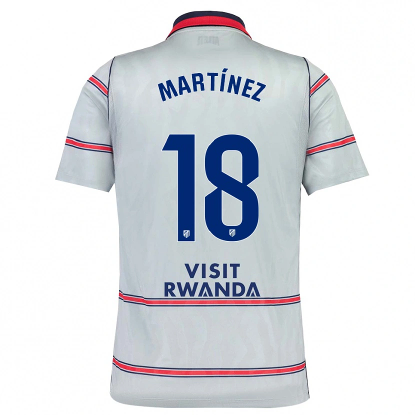 Danxen Kinder Adrián Martínez #18 Grau Rot Marineblau Ausweichtrikot Trikot 2026/27 T-Shirt Österreich