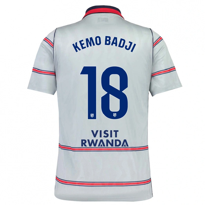 Danxen Kinder Abdou Kemo Badji #18 Grau Rot Marineblau Ausweichtrikot Trikot 2026/27 T-Shirt Österreich