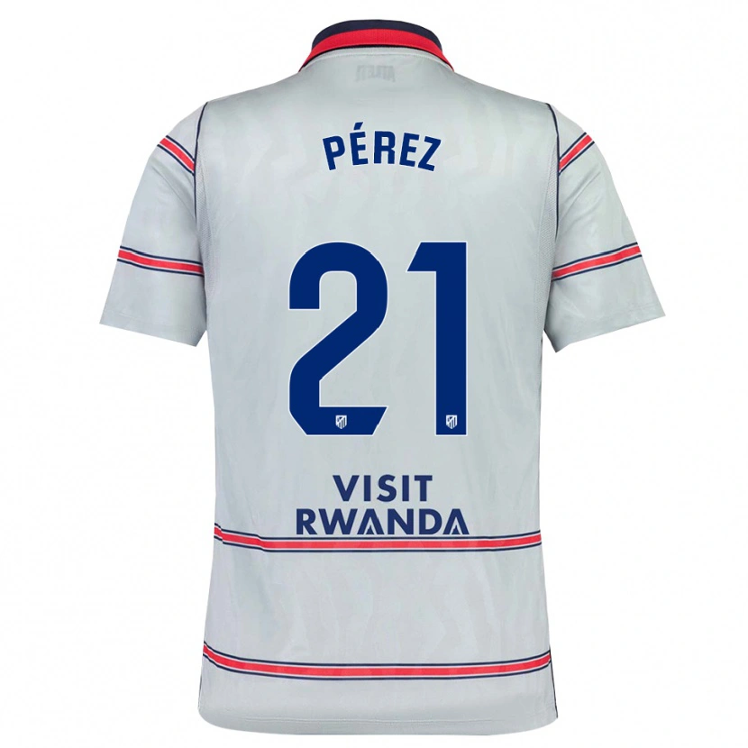 Danxen Kinder Diego Pérez #21 Grau Rot Marineblau Ausweichtrikot Trikot 2026/27 T-Shirt Österreich