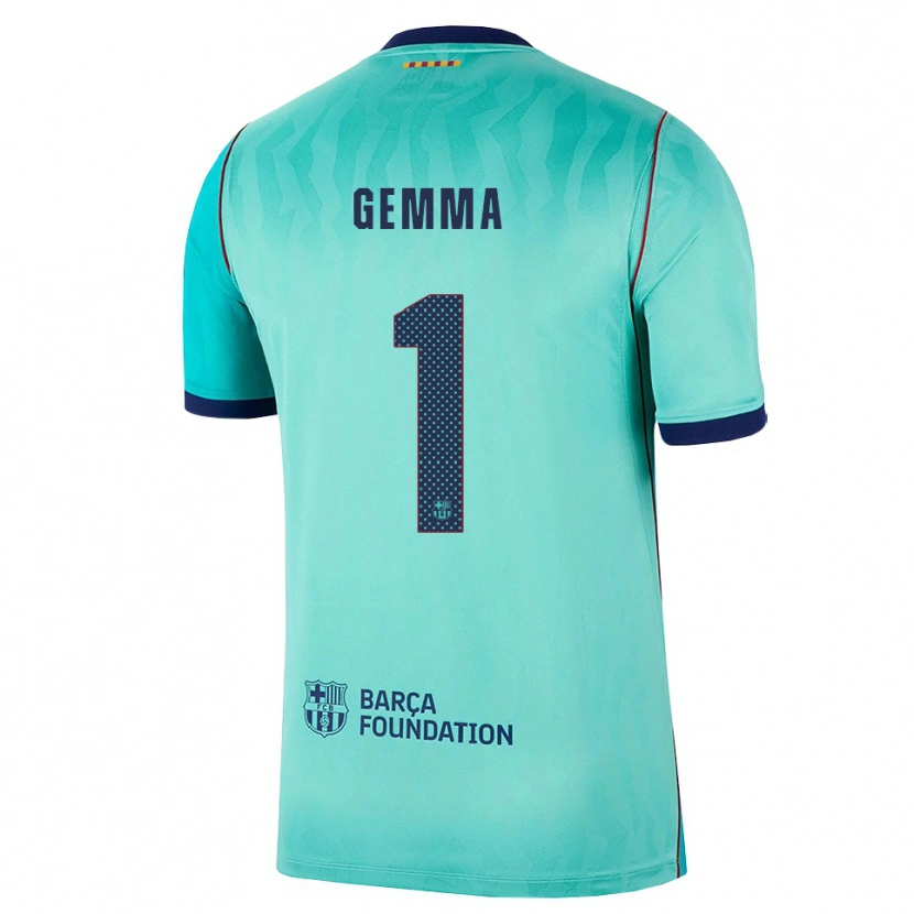 Danxen Kinder Gemma Font #1 Aqua Dunkeltürkis Königsblau Ausweichtrikot Trikot 2026/27 T-Shirt Österreich