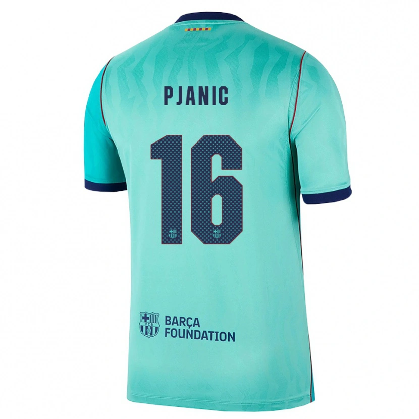 Danxen Kinder Miralem Pjanic #16 Aqua Dunkeltürkis Königsblau Ausweichtrikot Trikot 2026/27 T-Shirt Österreich