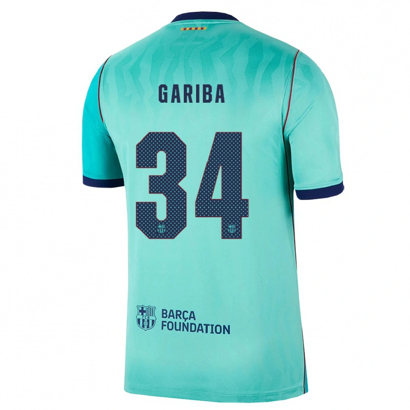 Danxen Kinder Hafiz Gariba #34 Aqua Dunkeltürkis Königsblau Ausweichtrikot Trikot 2026/27 T-Shirt Österreich