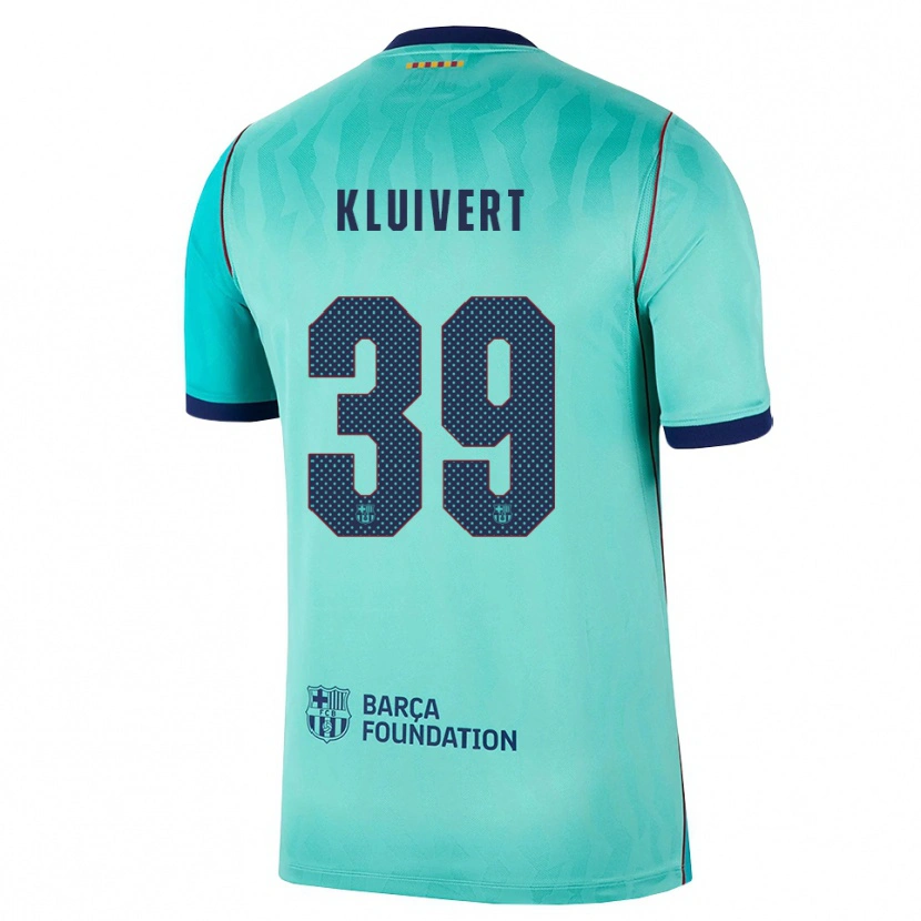Danxen Kinder Shane Kluivert #39 Aqua Dunkeltürkis Königsblau Ausweichtrikot Trikot 2026/27 T-Shirt Österreich