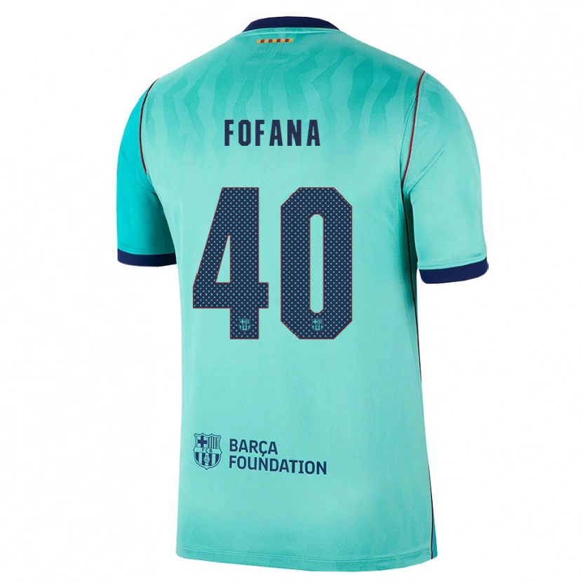 Danxen Kinder Nuhu Fofana #40 Aqua Dunkeltürkis Königsblau Ausweichtrikot Trikot 2026/27 T-Shirt Österreich
