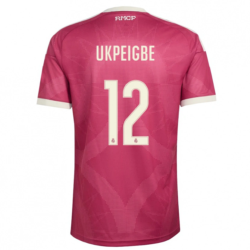 Danxen Kinder Melvin Ukpeigbe #12 Blassviolett Rot Weiß Ausweichtrikot Trikot 2026/27 T-Shirt Österreich