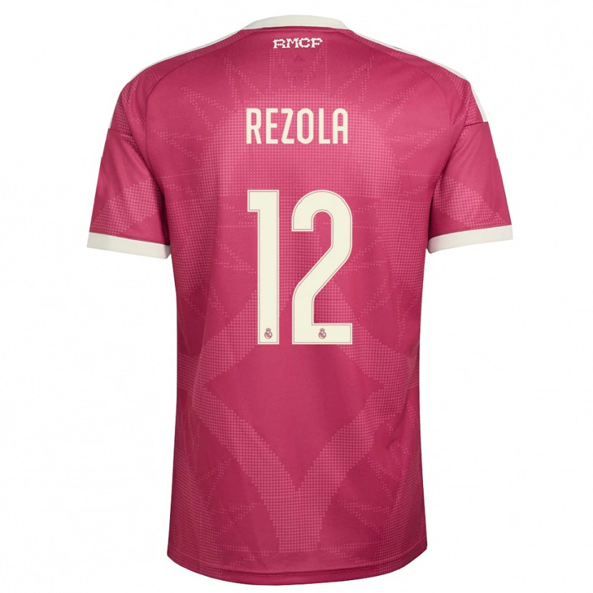 Danxen Kinder Manex Rezola #12 Blassviolett Rot Weiß Ausweichtrikot Trikot 2026/27 T-Shirt Österreich