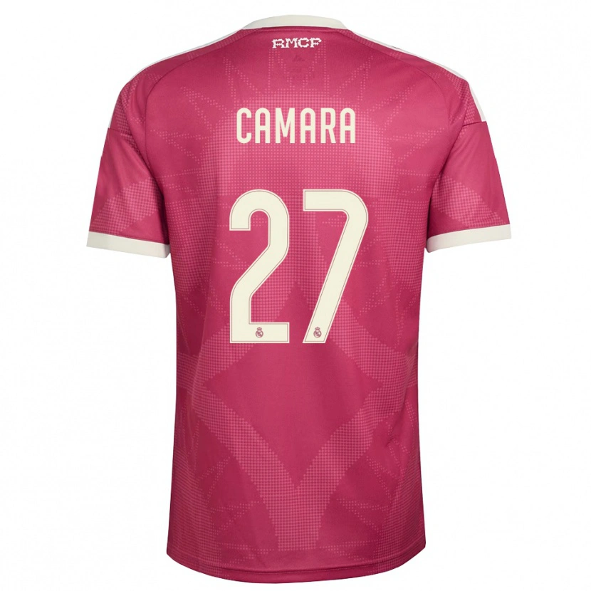 Danxen Kinder Kalifa Camara #27 Blassviolett Rot Weiß Ausweichtrikot Trikot 2026/27 T-Shirt Österreich