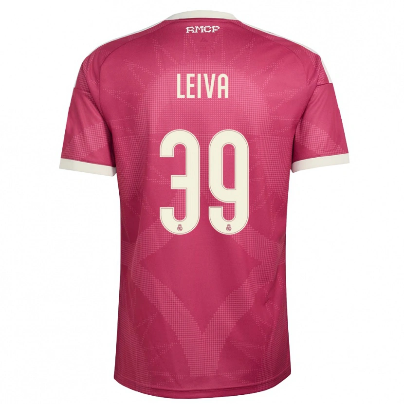 Danxen Kinder Álvaro Leiva #39 Blassviolett Rot Weiß Ausweichtrikot Trikot 2026/27 T-Shirt Österreich