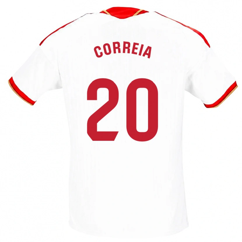 Danxen Kinder Félix Correia #20 Weiß Rot Heimtrikot Trikot 2026/27 T-Shirt Österreich