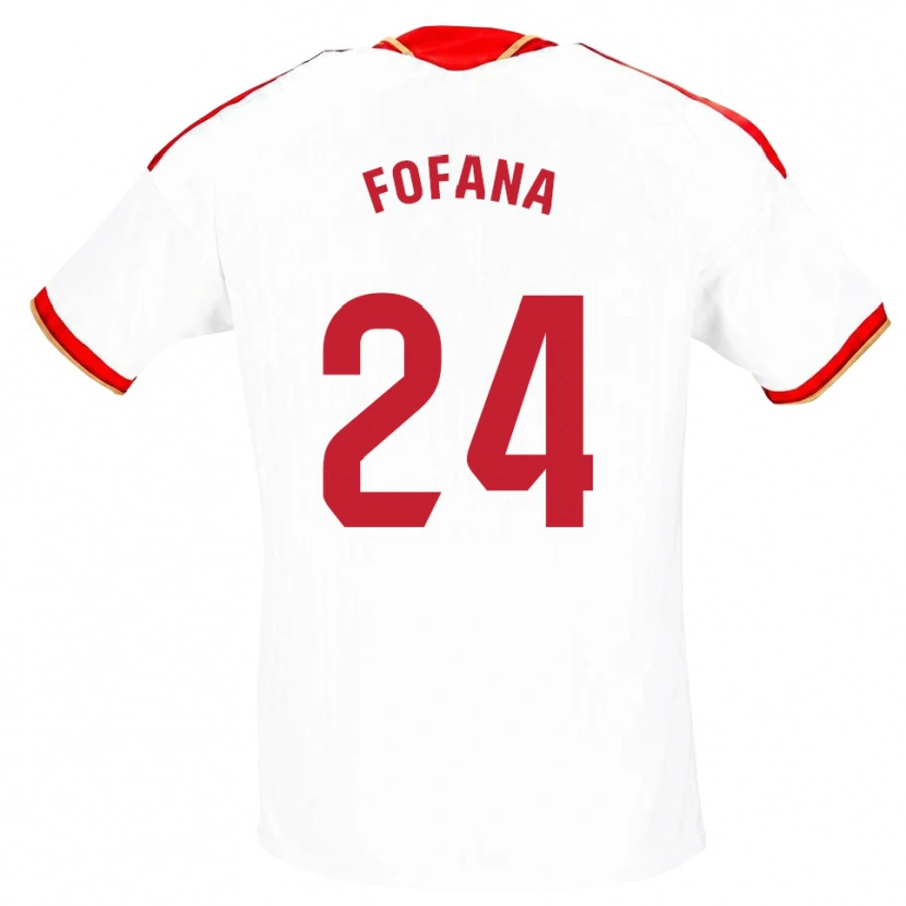 Danxen Kinder Youssouf Fofana #24 Weiß Rot Heimtrikot Trikot 2026/27 T-Shirt Österreich