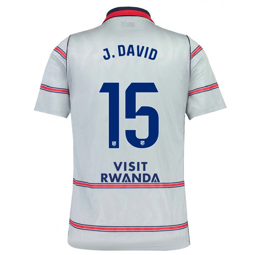 Danxen Kinder Jonathan David #15 Grau Rot Marineblau Ausweichtrikot Trikot 2026/27 T-Shirt Österreich
