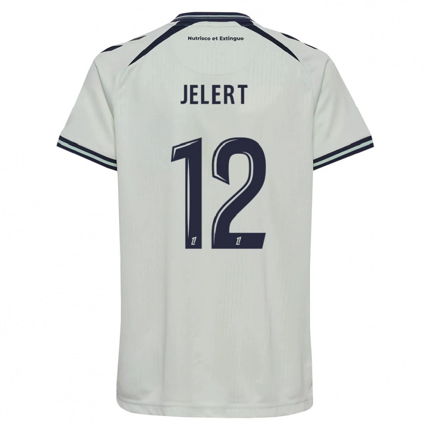 Danxen Kinder Elias Jelert #12 Mitternachtsblau Weiß Auswärtstrikot Trikot 2026/27 T-Shirt Österreich
